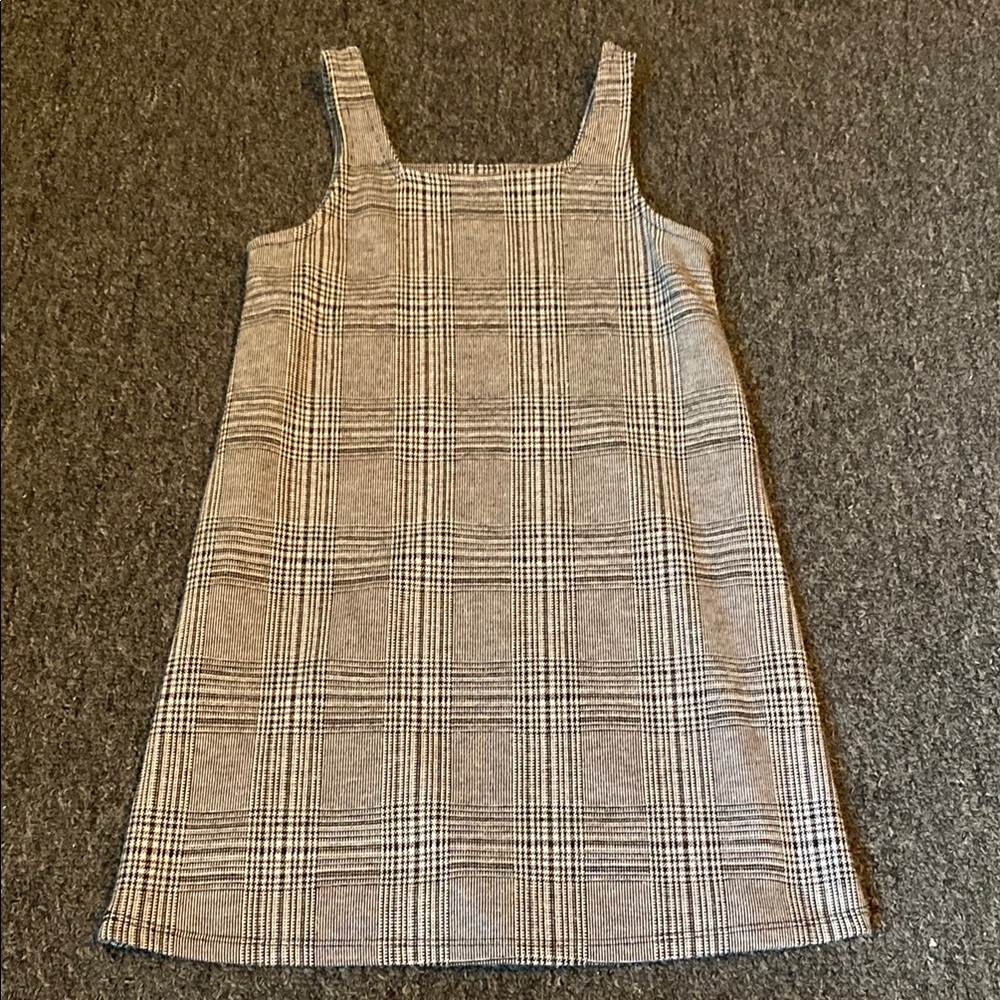 Jumping Beans Black and White Plaid Kids Dress